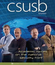 Academic forces on the national security front - CSUSB Magazine ...