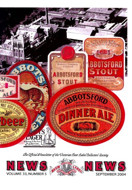 View Newsletter Online - The Victorian Beer label Collectors Society