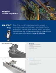 Unistrut® Solar Components