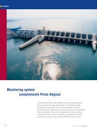 Monitoring system complements Peixe Angical - Voith Hydro