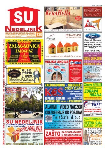 IZREKA NEDELJE: âTakt je ve{tina da nekome ne{to ... - Su Nedeljnik