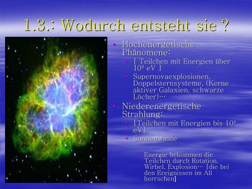 Kosmische Strahlung - Desy