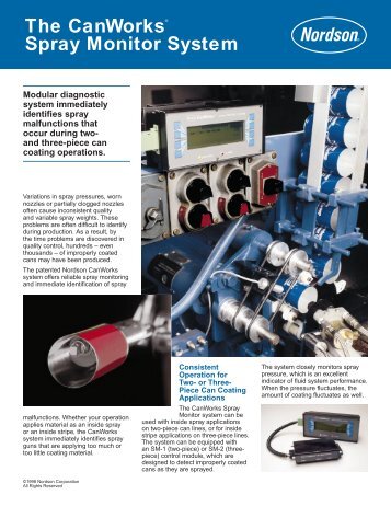 The CanWorks iTrax Spray Monitor System ... - Nordson Cz, s.r.o.