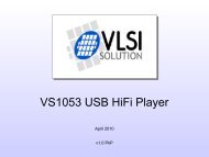 VS1053 USB HiFi Player - VLSI Solution