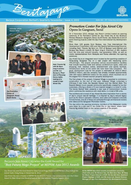 1 | Beritajaya Issue 4, 2012 - Berjaya Corporation Berhad