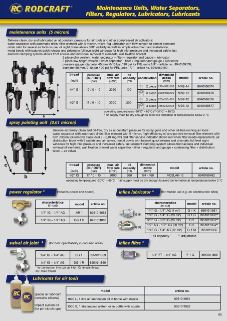 download (PDF) - RODCRAFT Pneumatic Tools