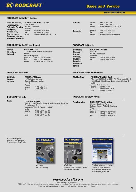 download (PDF) - RODCRAFT Pneumatic Tools