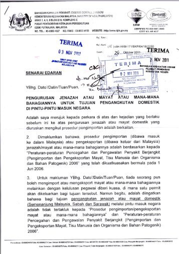 Sila muat turun memo dan lampiran untuk makluman 