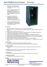 Rack I700 Black Caixa Tarragona - Equinsa Networking