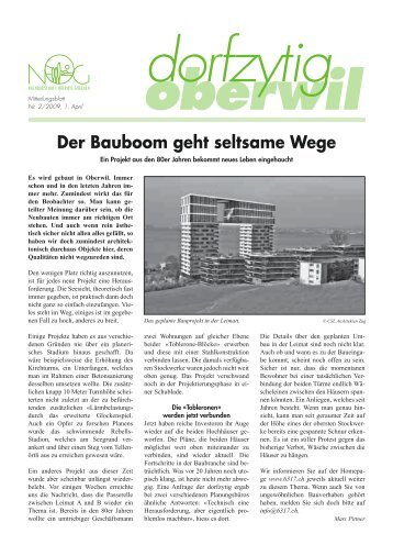 Der Bauboom geht seltsame Wege - 6317.CH