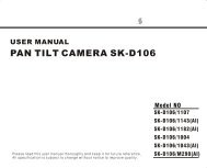 PAN TILT CAMERA SK-D106 - RF Concepts