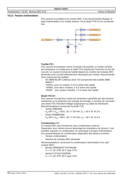 367661 Notice d'utilisation Edi - Maxon Motor