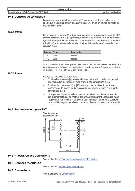 367661 Notice d'utilisation Edi - Maxon Motor