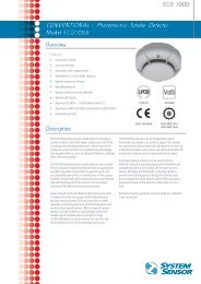 ECO1003 Datasheet - Official Site of System Sensor Europe