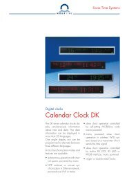 Digital clocks - MOBATIME Swiss Time Systems