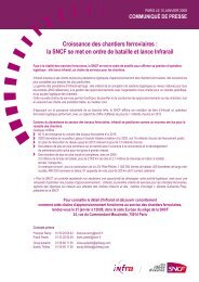 la SNCF se met en ordre de bataille et lance Infrarail