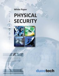 physical security white paper - Duos Technologies