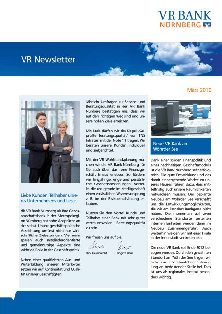 VR Newsletter - VR Bank Nürnberg
