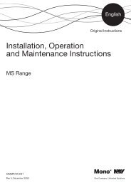 Installation, Operation and Maintenance Instructions - Anchor Pumps