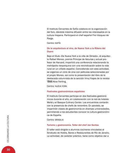 programaciÃ³n de actividades - Instituto Cervantes