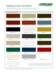 Cladding Colour Availability - Steelway.com