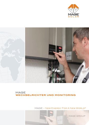 wechselrichter und monitoring - Mage Solar
