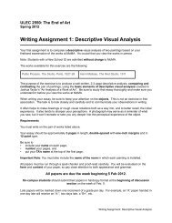 Writing Assignment 1: Descriptive Visual Analysis - Timothy R. Quigley