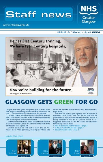 GLASGOW GETS GREEN FOR GO - NHS Greater Glasgow and Clyde