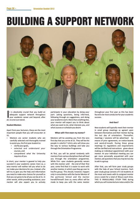 Orientation Booklet 2012 - University of Limpopo