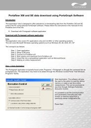 Portaflow 300 and SE data download using PortaGraph Software