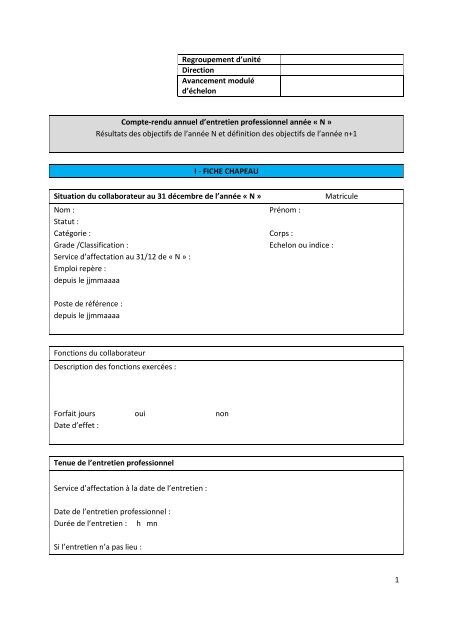 Document entretien annuel