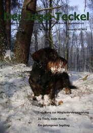 Der Jagd-Teckel - Jagdlicher Dachshundklub Bayern eV