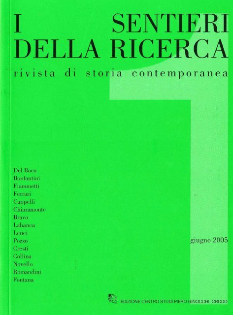 Scarica il pdf della rivista - Centro di Documentazione Del Boca ...