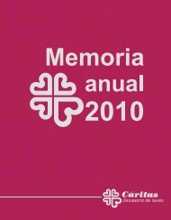 Memoria de actividades 2010 - Caritas Diocesana de Sevilla