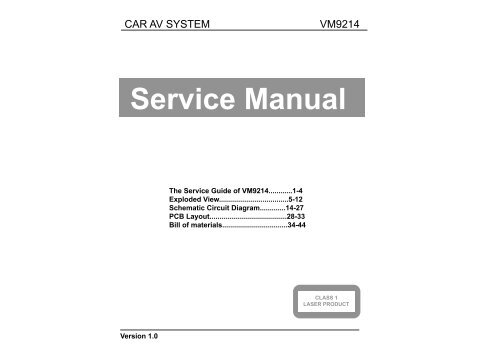 Service Manual - Jensen Car Audio Australia