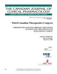 Download PDF - The Canadian Journal of Clinical Pharmacology