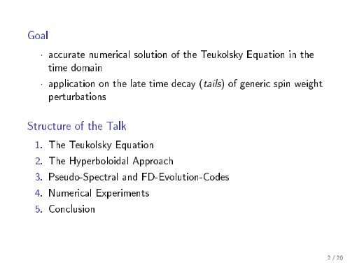 Numerical solution of the 2+1 Teukolsky equation on a ...