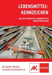 Lebensmittelkennzeichen - Arbeiterkammer