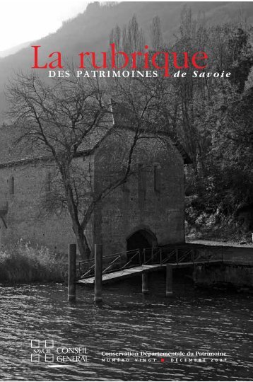 La rubrique - Conseil Général de Savoie