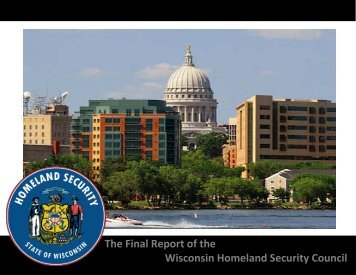 The Final Report of the Wisconsin Homeland Security Council