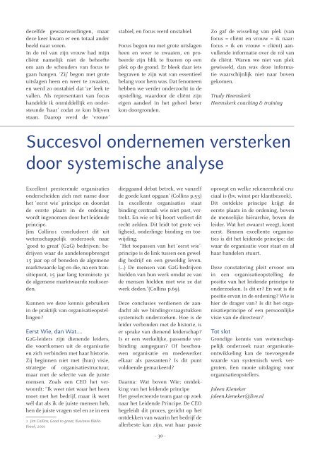 Magazine 2011 (pdf) - Bert Hellinger Instituut Nederland