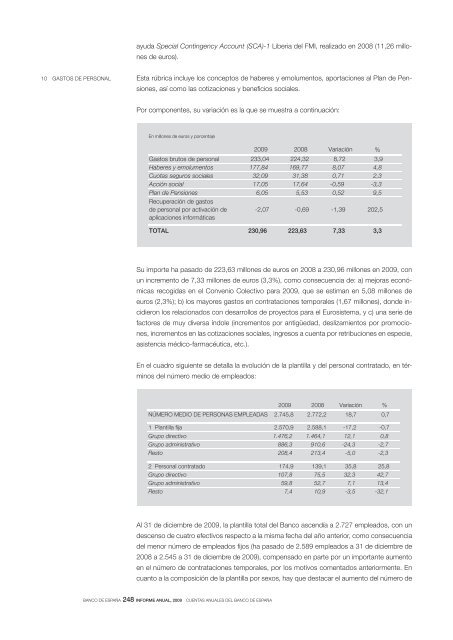 INFORME ANUAL DEL BANCO DE ESPAÃA 2009 - El Mundo