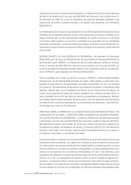 INFORME ANUAL DEL BANCO DE ESPAÃA 2009 - El Mundo