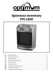 Ogrzewacz ceramiczny PTC-1500 - Optimum
