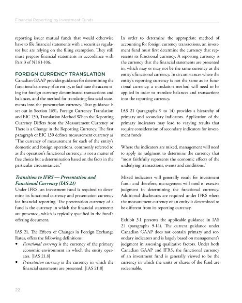 Financial Reporting by Investment Funds - Second Edition