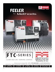 Feeler FTC-Series Brochure - Methods Machine Tools