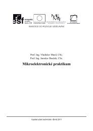 MikroelektronickÃƒÂ© praktikum - UMEL - VysokÃƒÂ© uÃ„ÂenÃƒÂ­ technickÃƒÂ© v BrnÃ„Â›