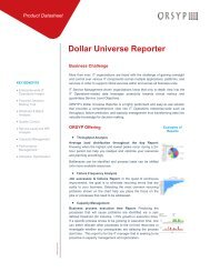 Dollar Universe Reporter - Orsyp