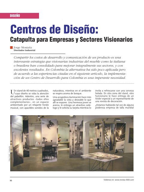 Centros de DiseÃ±o: - Revista El Mueble y La Madera