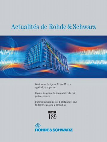 ActualitÃ©s de Rohde & Schwarz